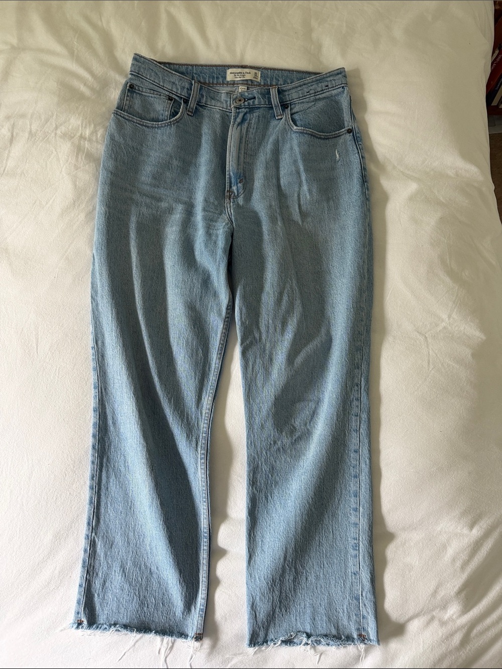 Light Blue Women's Straight-Leg Jeans